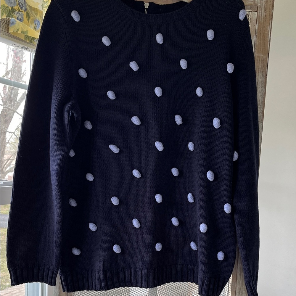 Black Polka Dot Sweater